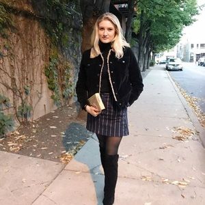 Vintage Velvet & Shearling jacket